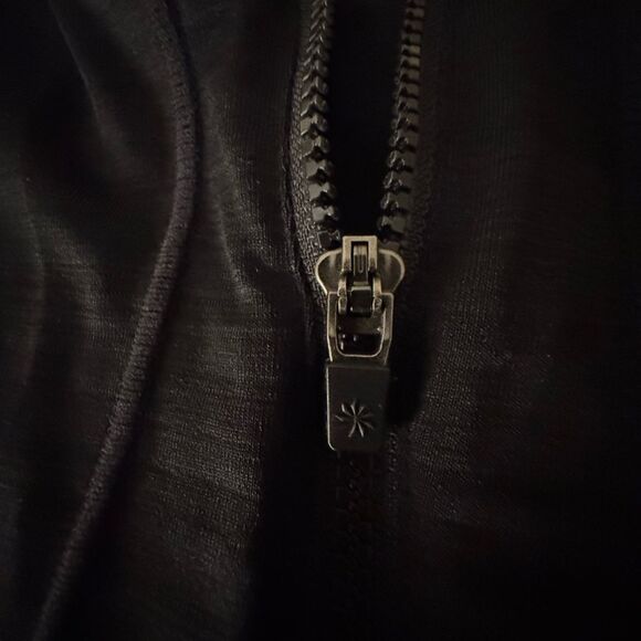 Athleta Quarter Zip Sleeveless Tank w/ Back Zip Pocket in Black Size XS - Picture 9 of 12